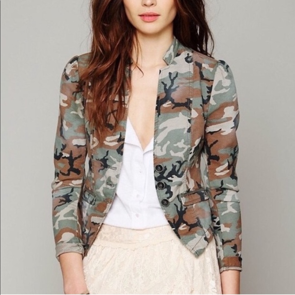 Free People Camo Jacket